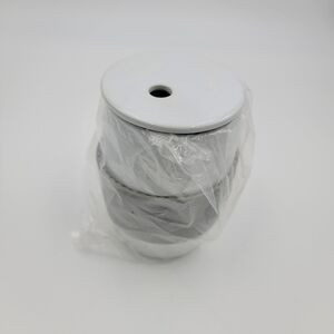 Pampered Chef White Round Ceramic Egg Cooker